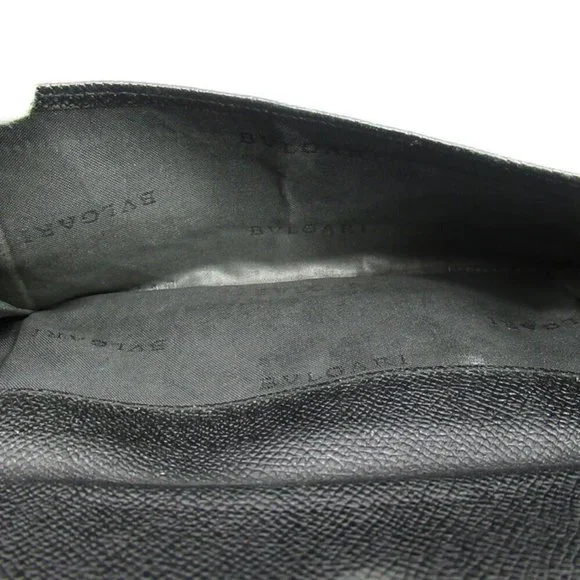 AUTH BVLGARI purse Bulgari Bulgari Leather